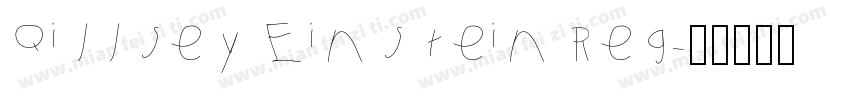 Qillsey Einstein Reg字体转换